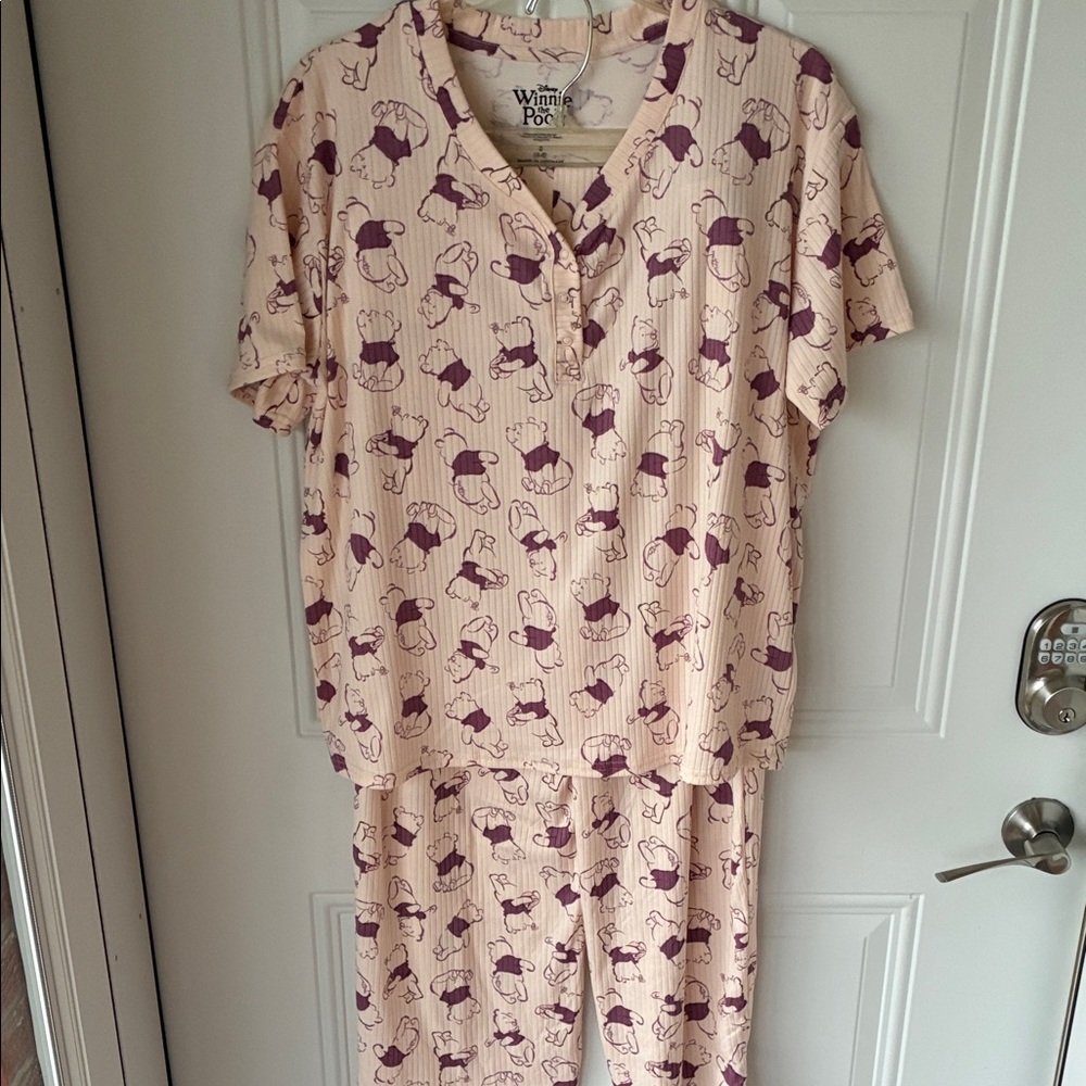 Disney Winnie the Pooh Pink and Purple Pajama Set